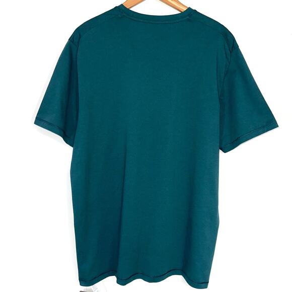 NWT CRZ Yoga Men’s Forest Green Cotton Blend Short Sleeve Tee Size XL - Picture 6 of 8